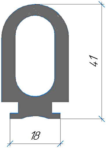 Силиконовый профиль №0581