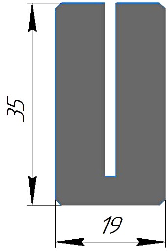 Силиконовый профиль №0300