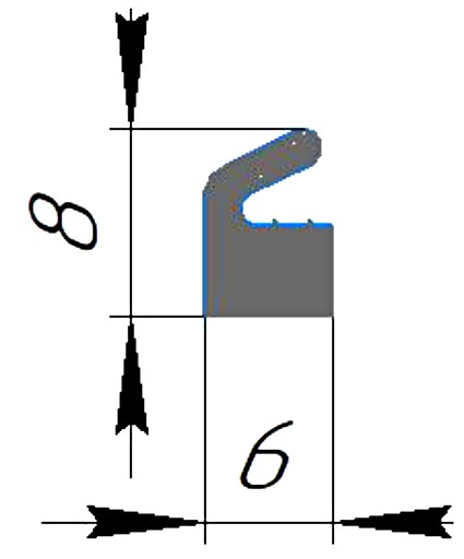 Силиконовый профиль №0636