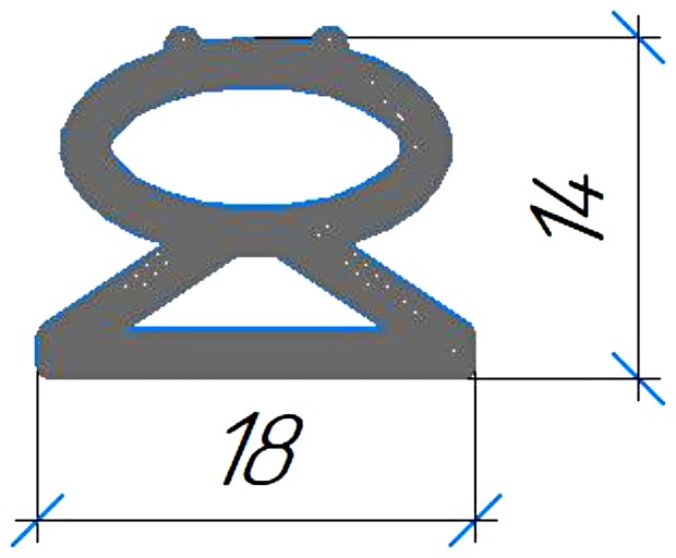 Силиконовый профиль №0659