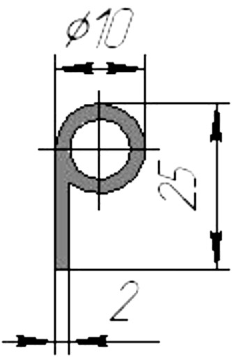 Силиконовый профиль №0008