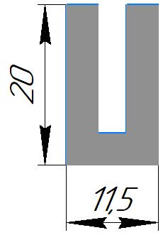 Силиконовый профиль №0439