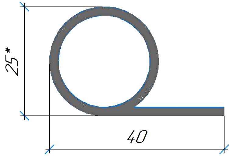 Силиконовый профиль №0734