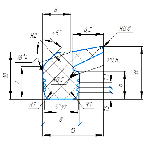 Силиконовый профиль №0870