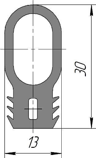 Силиконовый профиль №0178