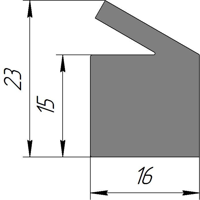 Силиконовый профиль №0158