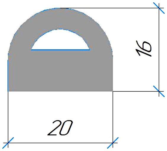 Силиконовый профиль №0479