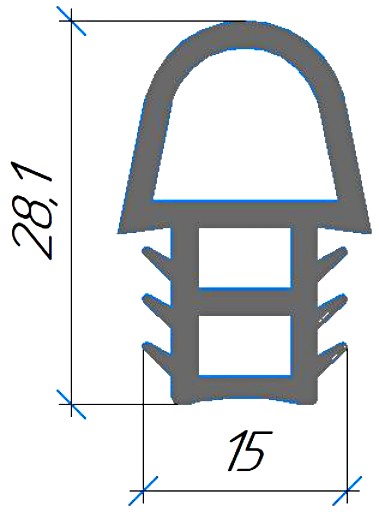 Силиконовый профиль №0758