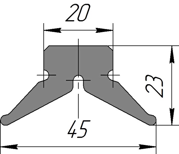 Силиконовый профиль №0205