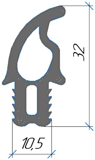 Силиконовый профиль №0707