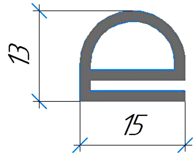Силиконовый профиль №0509