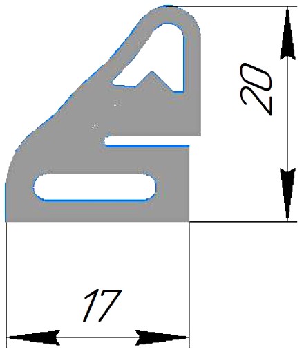 Силиконовый профиль №0402