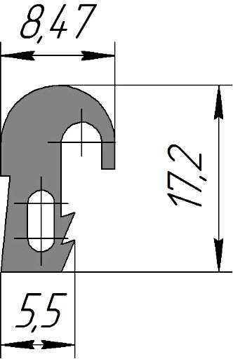 Силиконовый профиль №0231