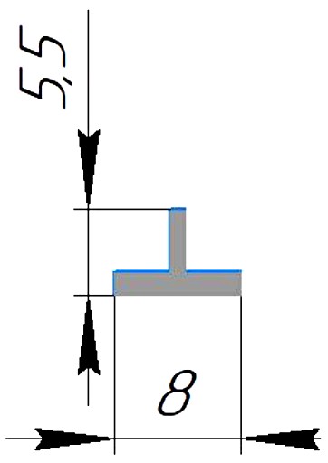 Силиконовый профиль №0408