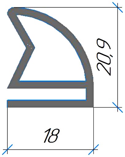 Силиконовый профиль №0738
