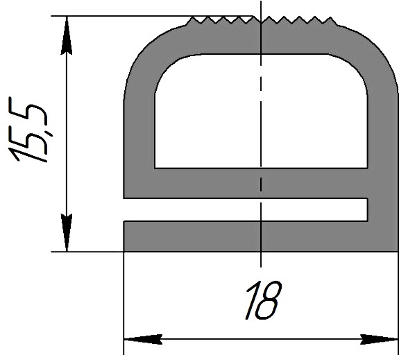 Силиконовый профиль №0223