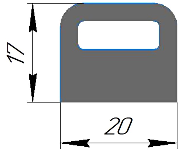 Силиконовый профиль №0320