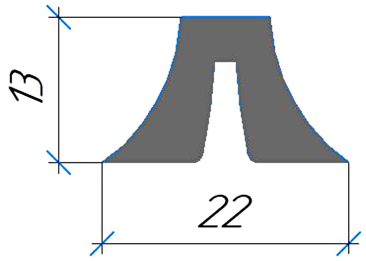 Силиконовый профиль №0767