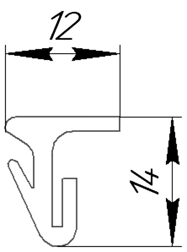 Силиконовый профиль №0272