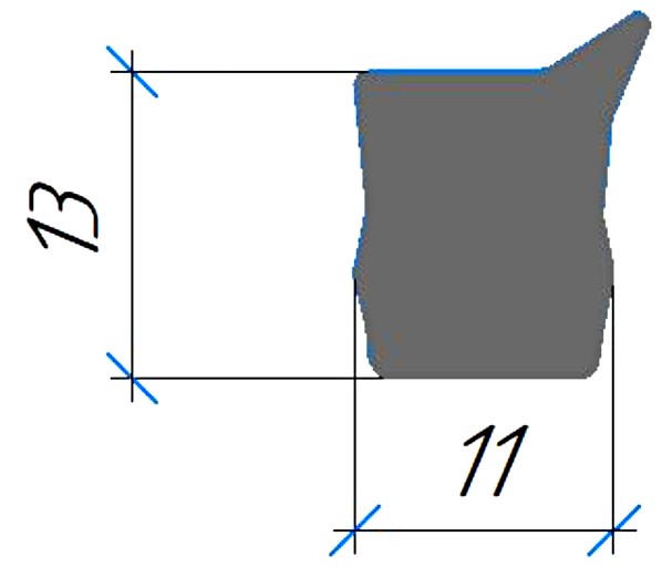 Силиконовый профиль №0519