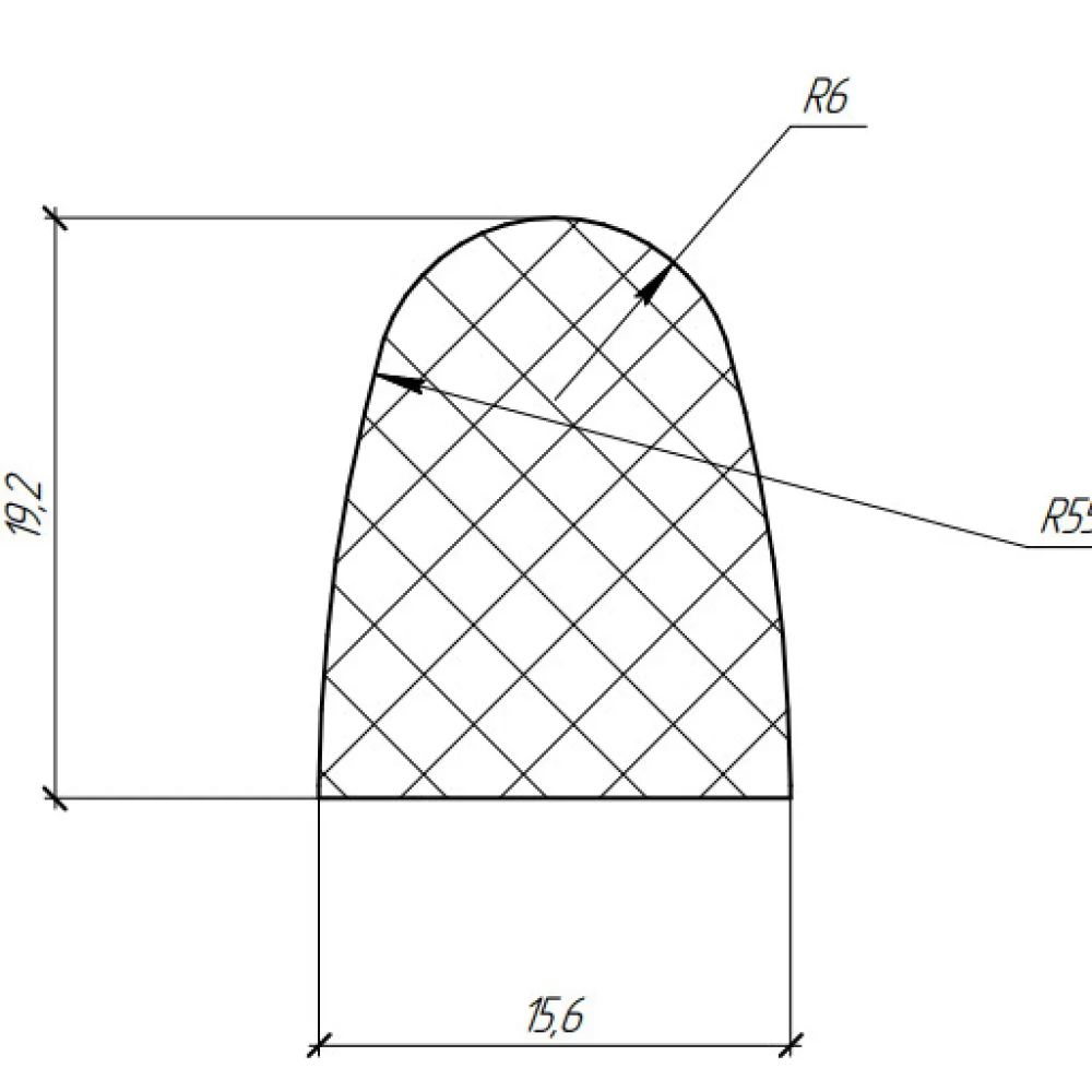 Силиконовый профиль №0834