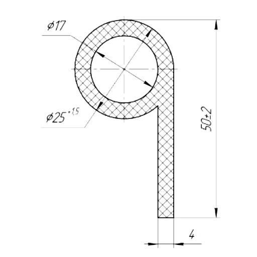 Силиконовый профиль №0022