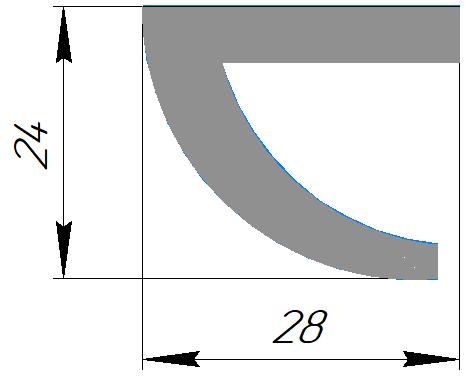 Силиконовый профиль №0416