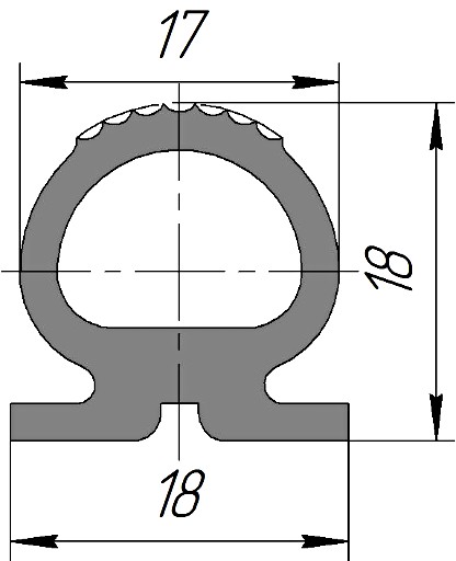 Силиконовый профиль №0136