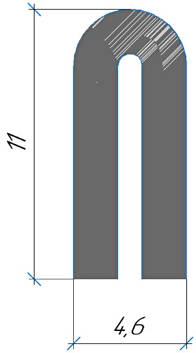 Силиконовый профиль №0502