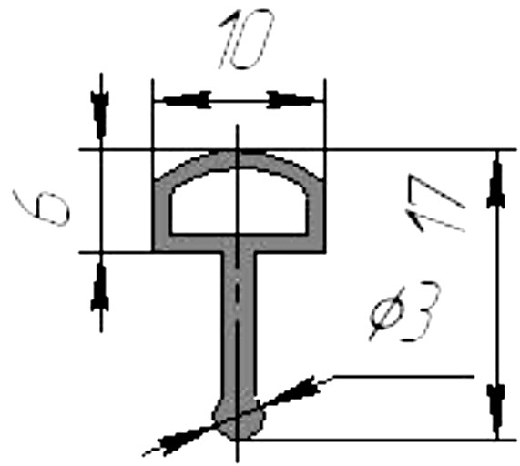 Силиконовый профиль №0006