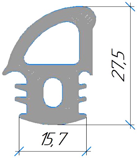 Силиконовый профиль №0357