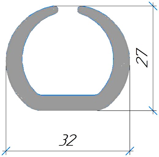 Силиконовый профиль №0342