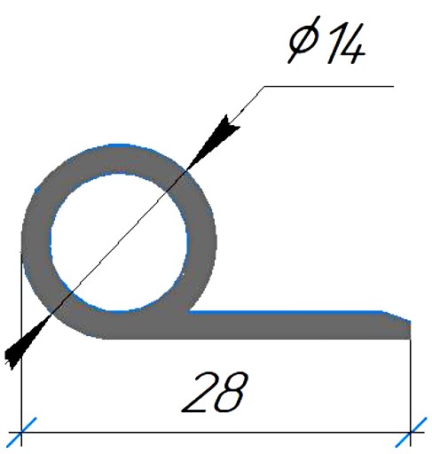 Силиконовый профиль №0761