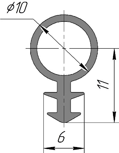 Силиконовый профиль №0243
