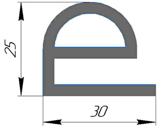 Силиконовый профиль №0335A